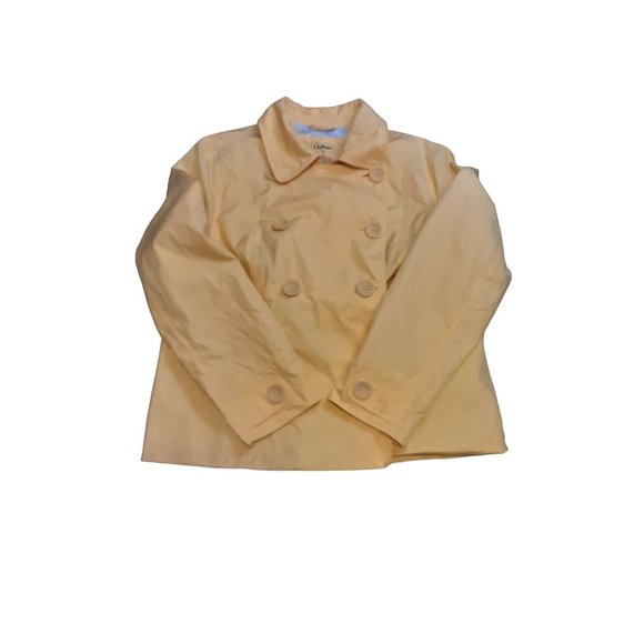 L. L. Bean Double Breasted Pea Raincoat Jacket Women Size Large Fall Spring - Picture 1 of 10